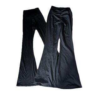 Aerie Offline Flare Leggings and non branded scrunch butt leggings size s black